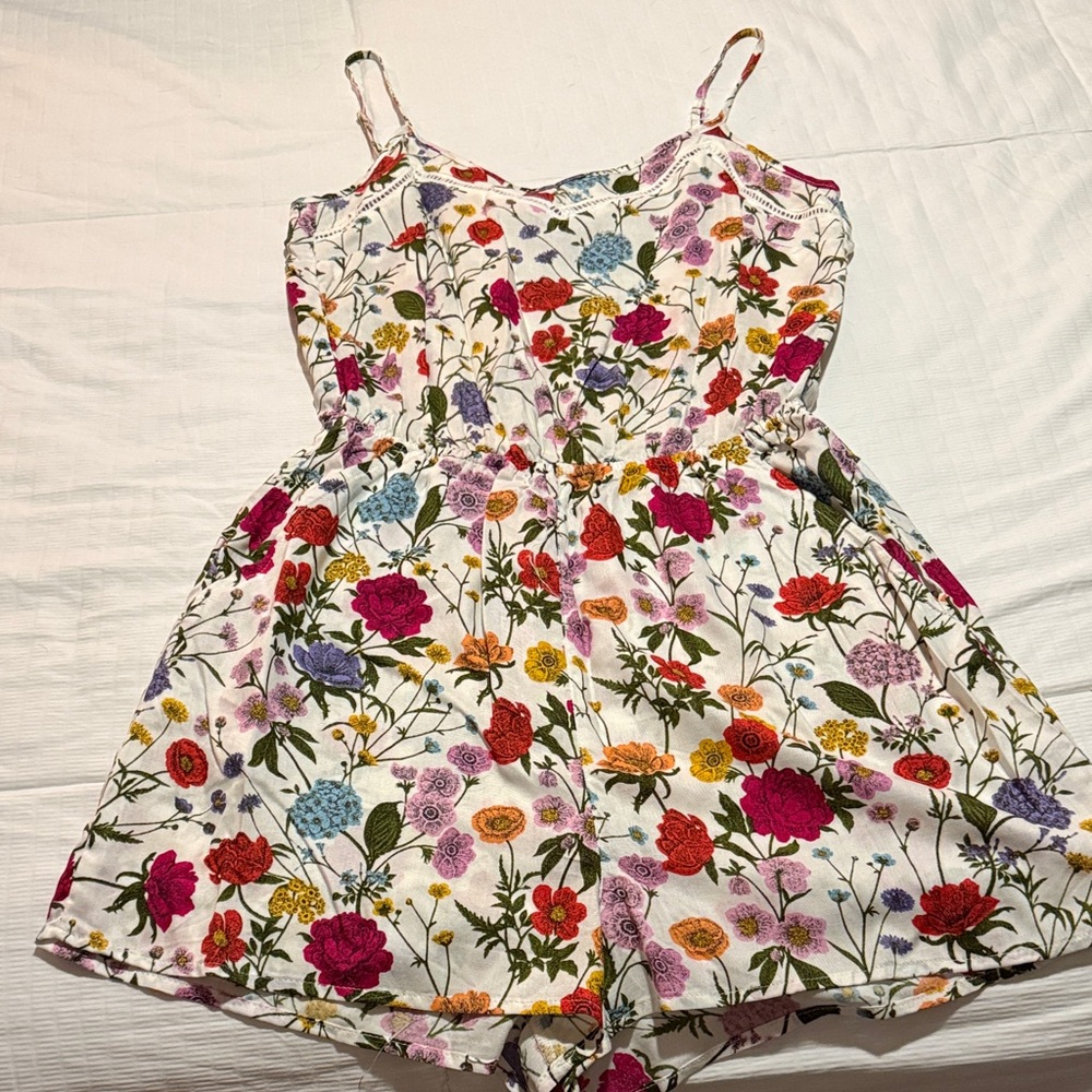 H&M Multicolor Floral Womens Romper